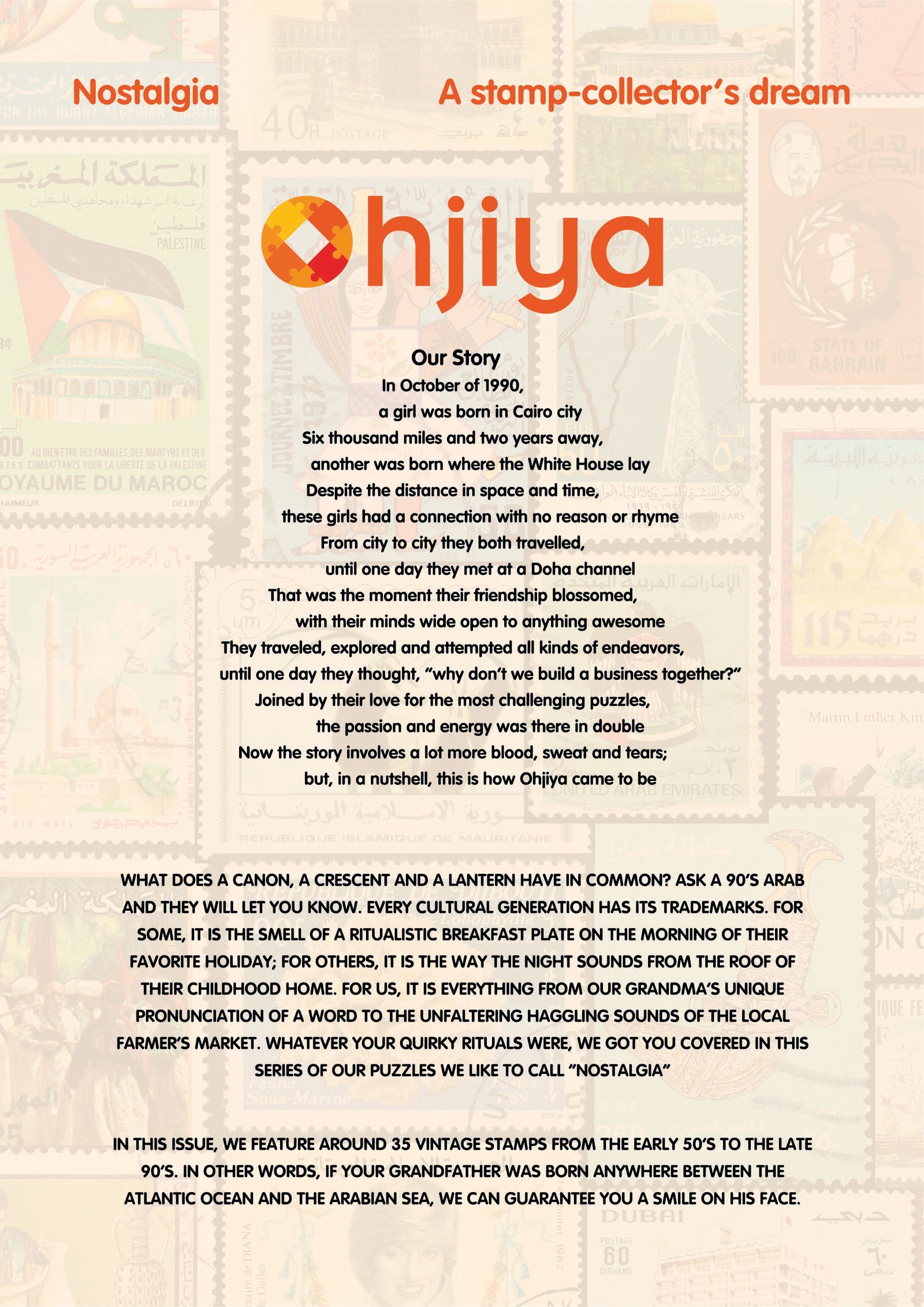 Nostalgia: Stamp Collector's Puzzle | 1000 Pieces | Ohjiya